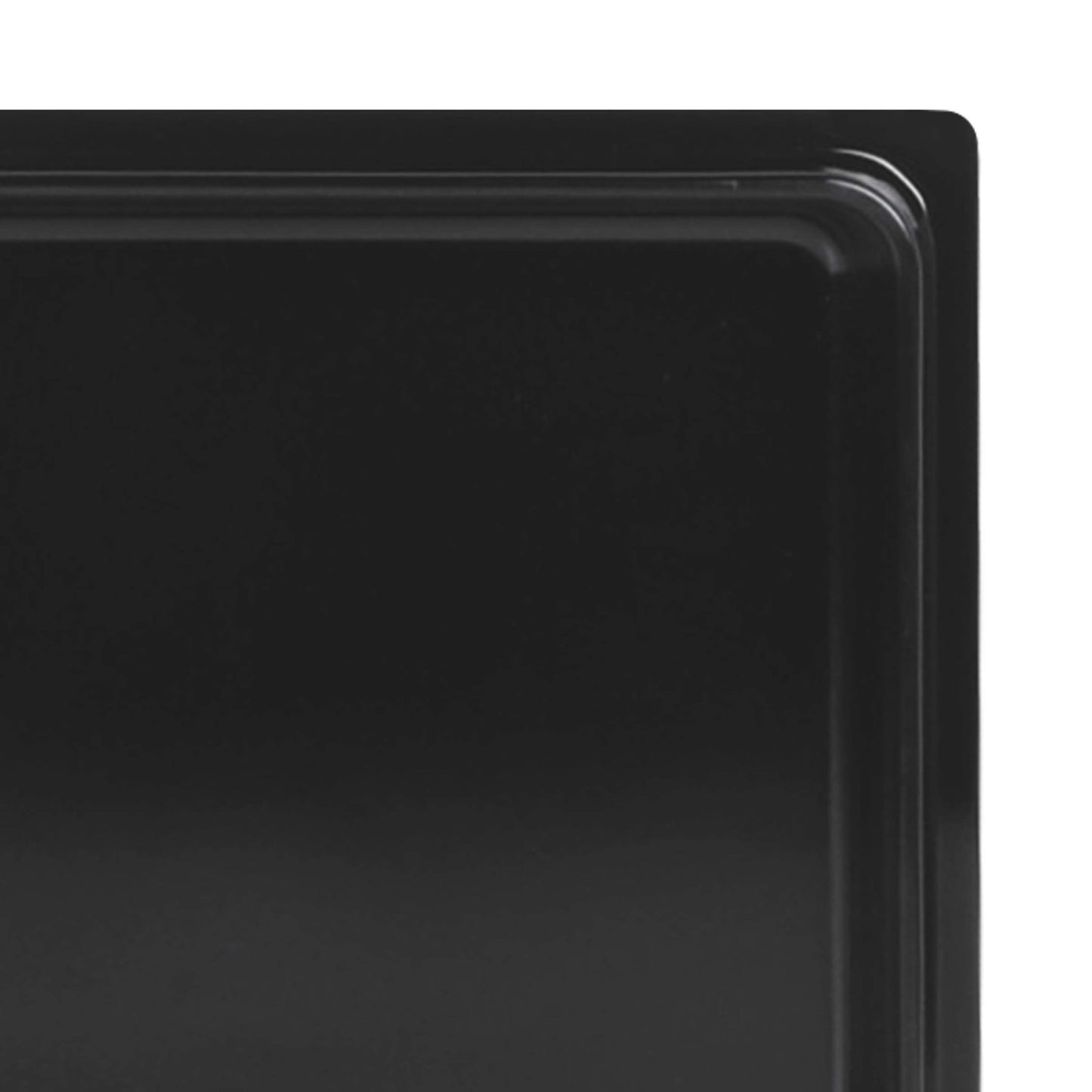 Melamine Rectangular Reversible Bin Lid - Black