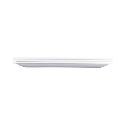 Melamine Rectangular Coupe Platter - White