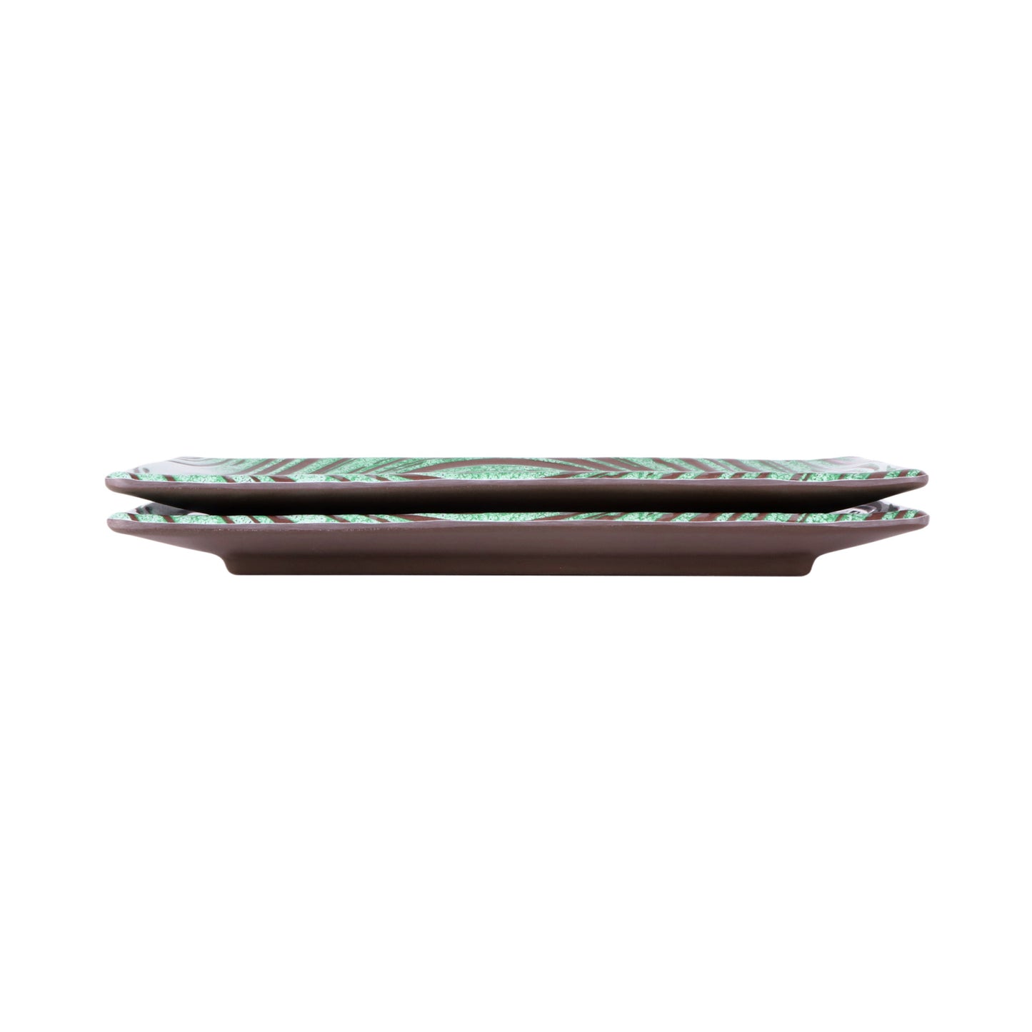 Melamine Rectangular Plate - Stardust Green