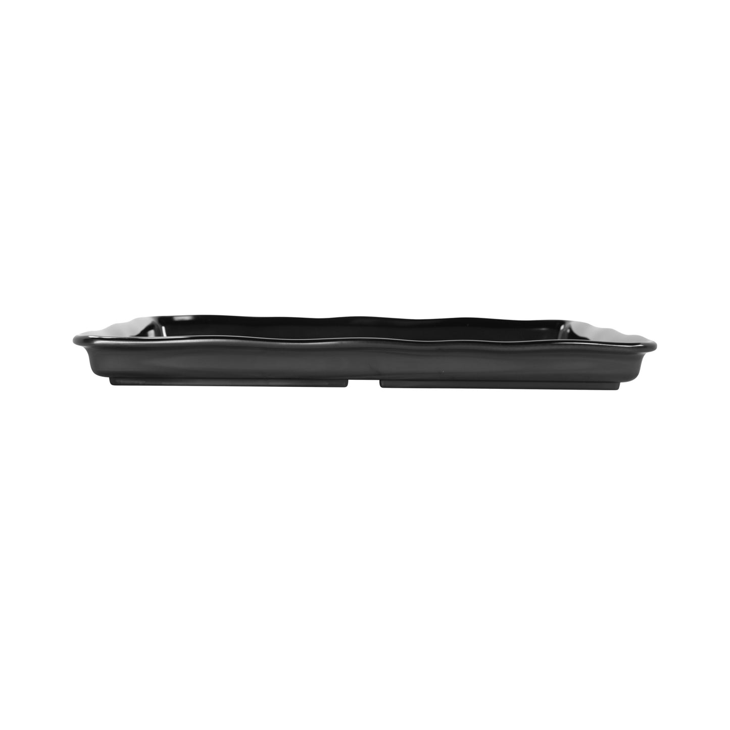 Melamine Rectangular Organic Tray - Black
