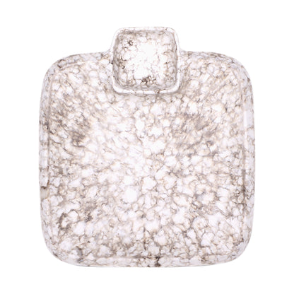 Melamine Square Chip & Dip Plate - Brown Marble