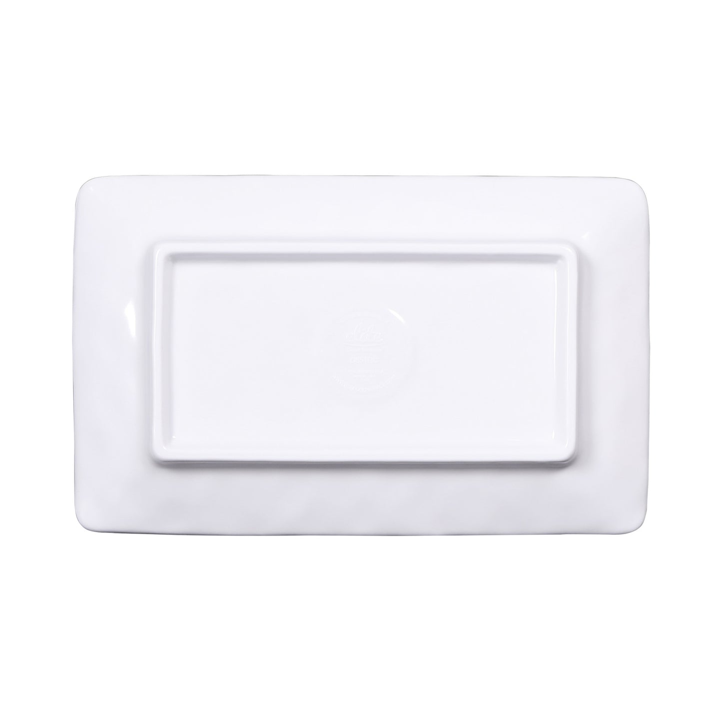 Melamine Rectangular Plate - Navy Design