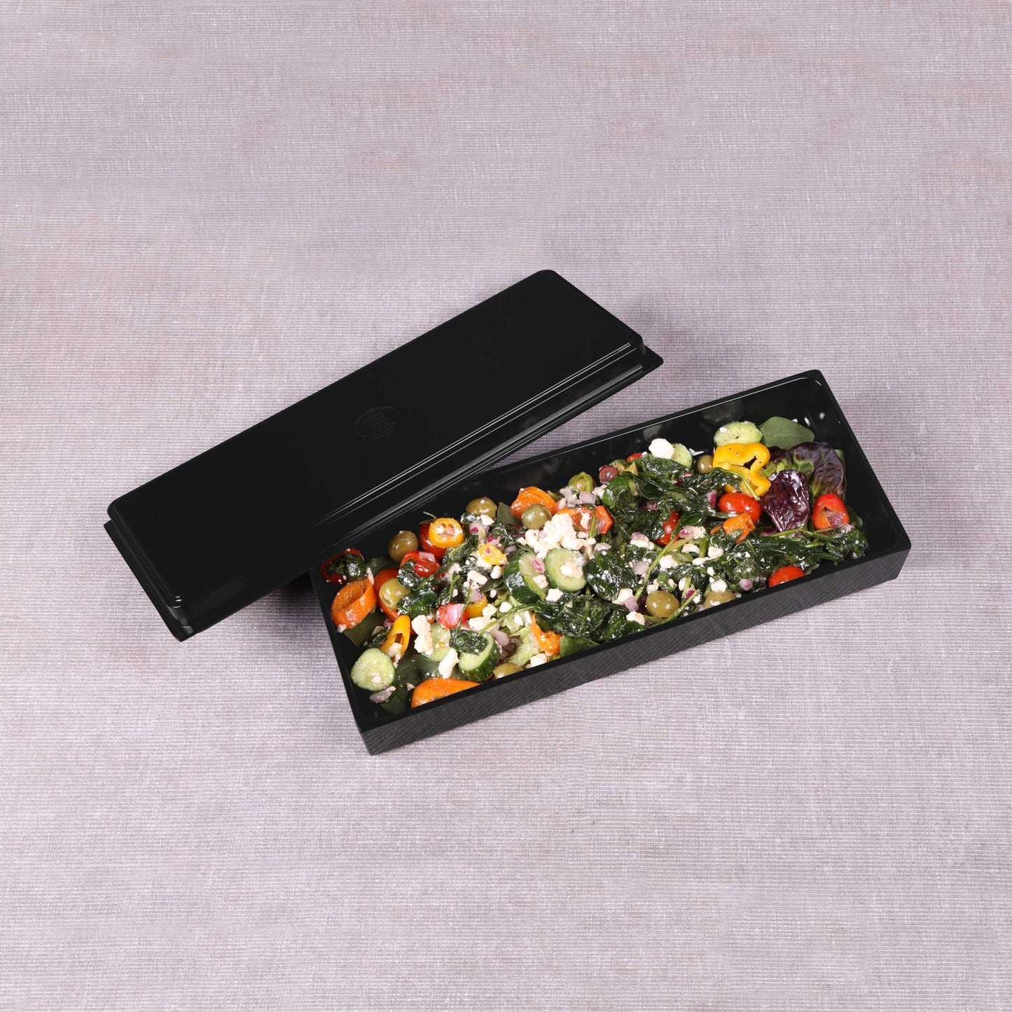 Melamine Rectangular Reversible Bin Lid - Black