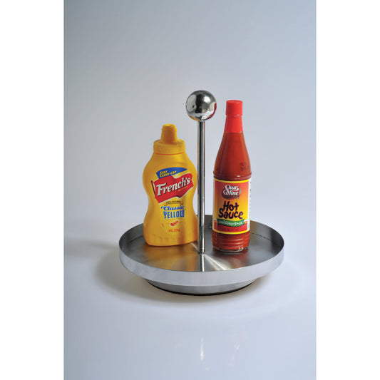 10" Stainless Steel Lazy Susan, 8" tall