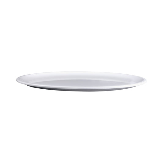 Melamine Oval Coupe Platter - White