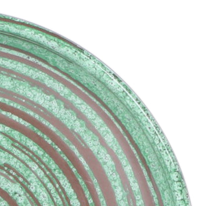 Melamine Round Coupe Plate - Stardust Green