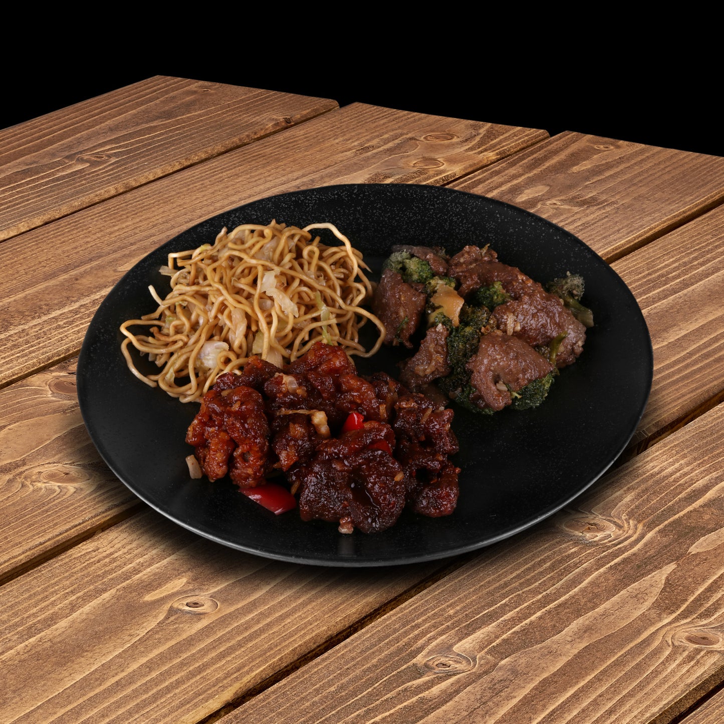 Melamine Round Plate - Black