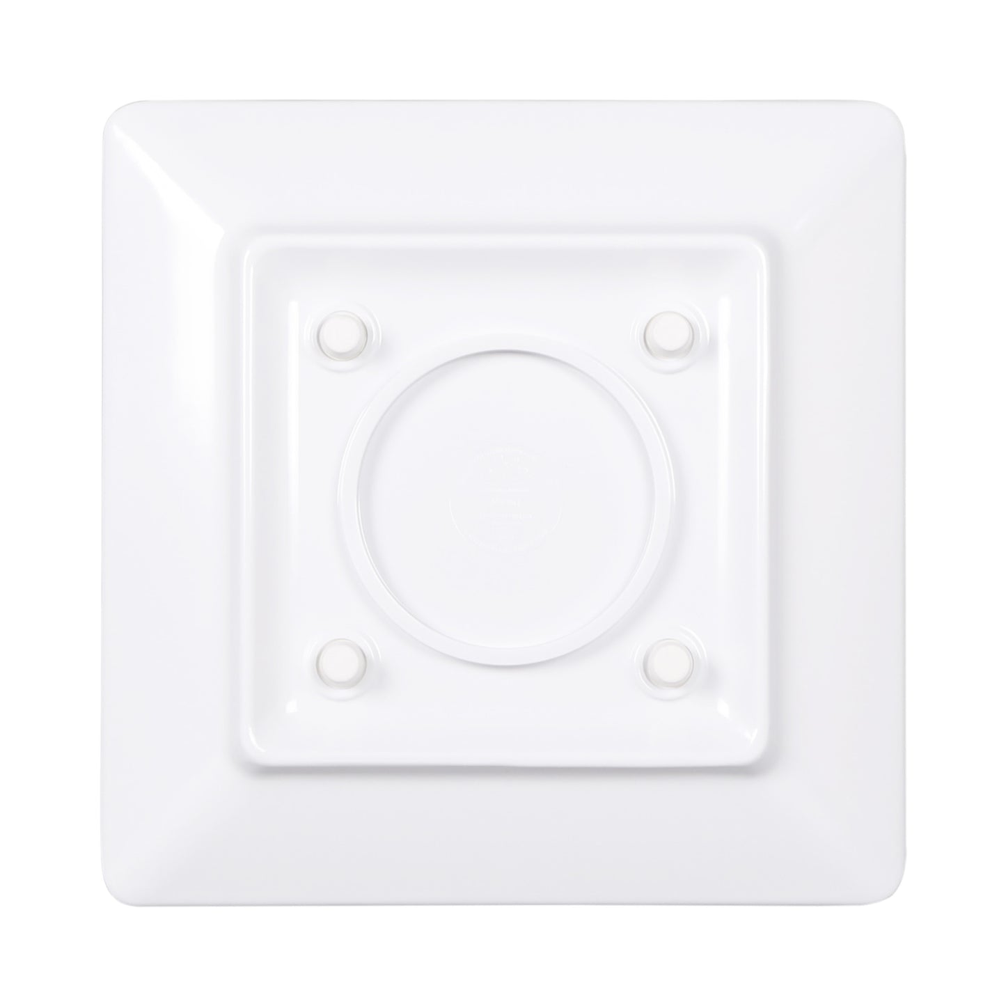 Melamine Square Plate - White