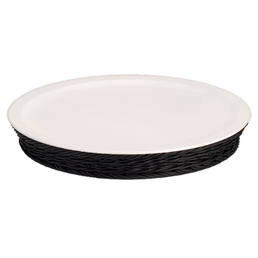 16.1"Cold Food Display Set with Wicker Basket Base. Includ
