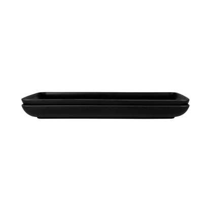 Melamine Rectangular Plate - Black