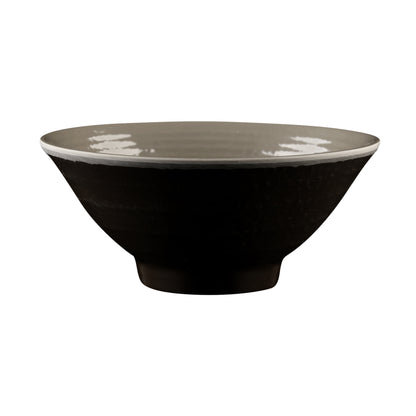 Melamine Bowl - Aubergine Matte Finish Outside/Mushroom Gloss Finish Inside