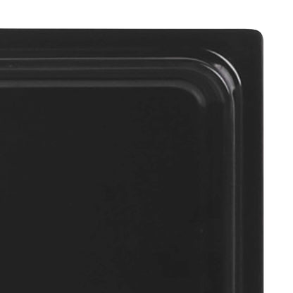 Melamine Rectangular Reversible Bin Lid - Black