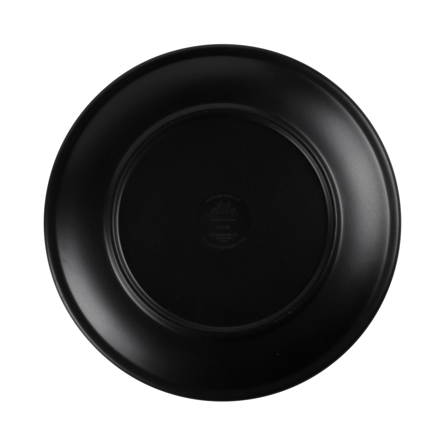 Melamine Round Plate - Black