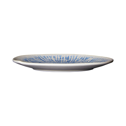 Melamine Irregular Round Plate - Catalina Light Blue