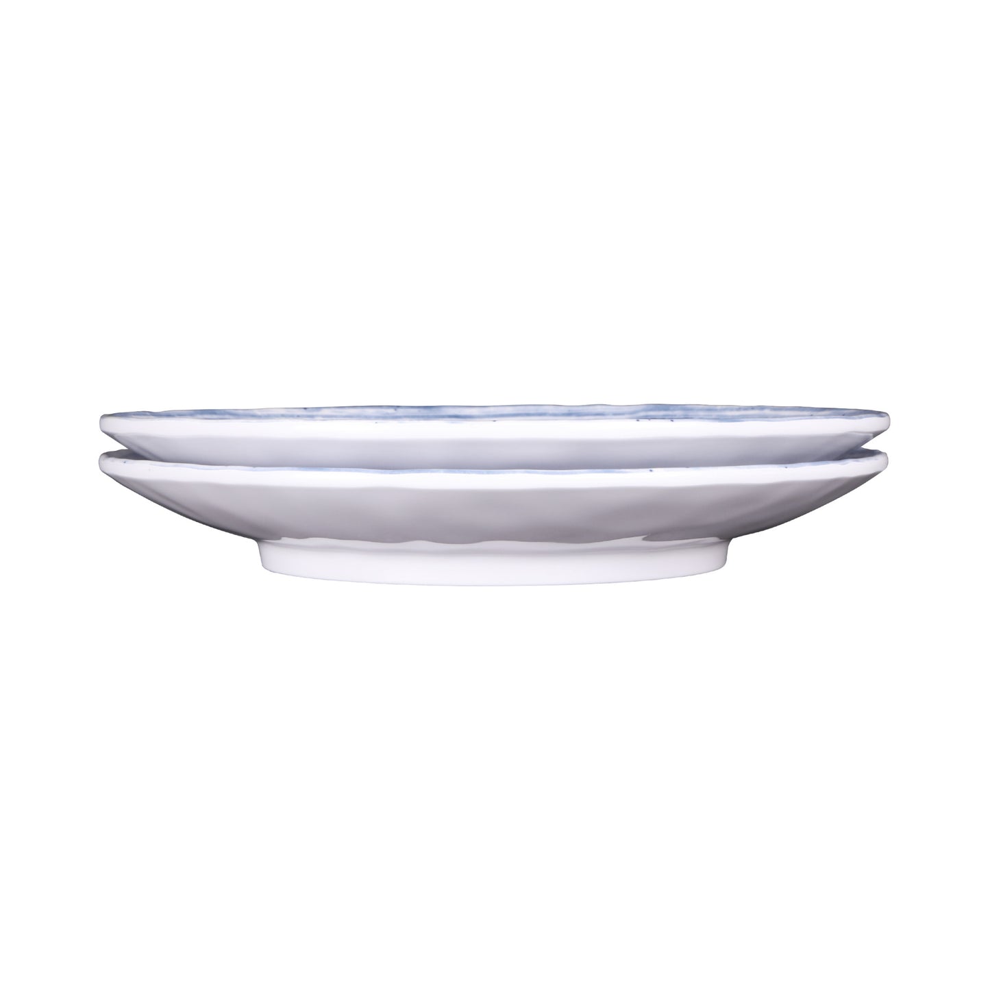 Melamine Round Plate - Navy Design
