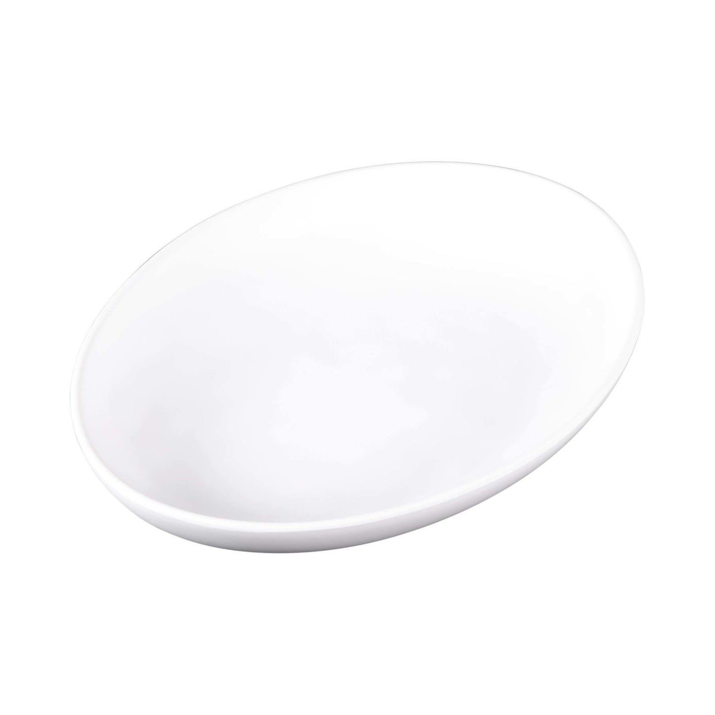 Melamine Deep Oval Plate - Off White