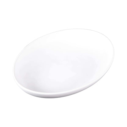 Melamine Deep Oval Plate - Off White