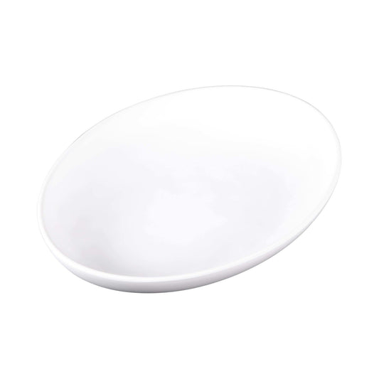 Melamine Deep Oval Plate - Off White