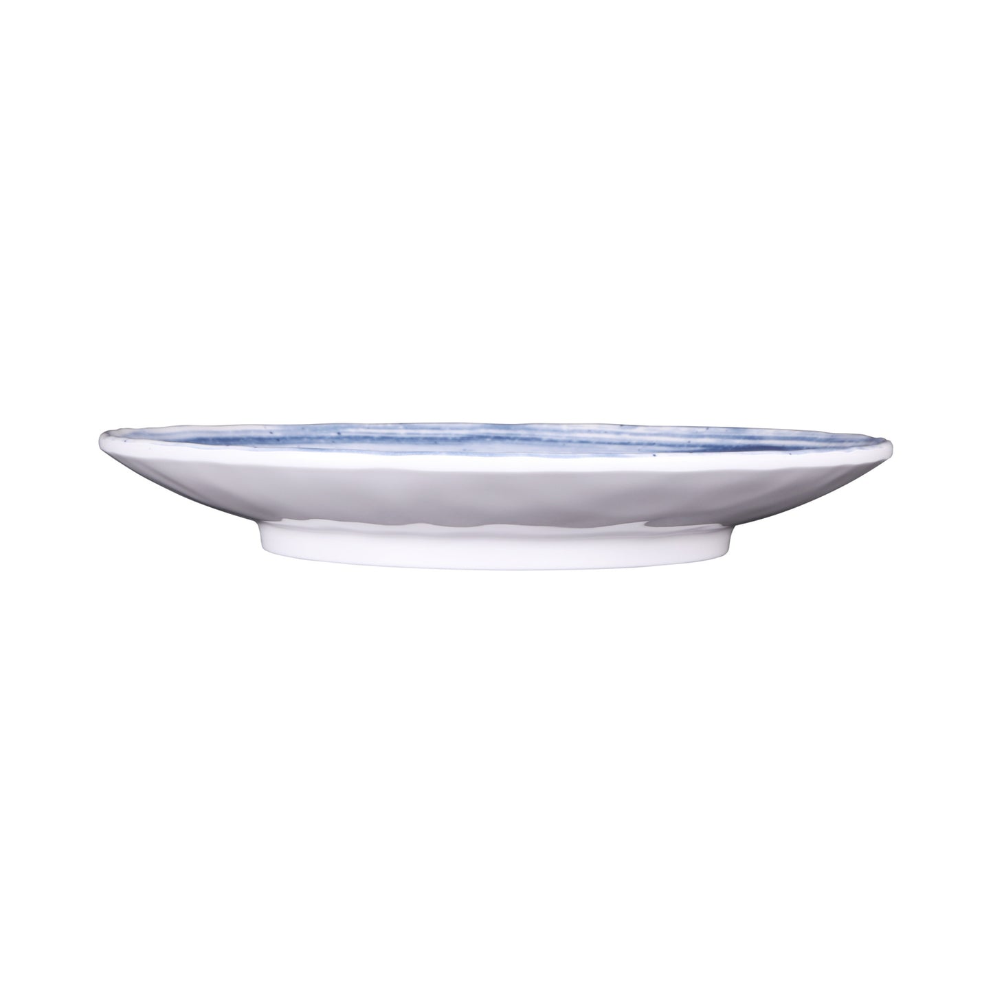 Melamine Round Plate - Navy Design