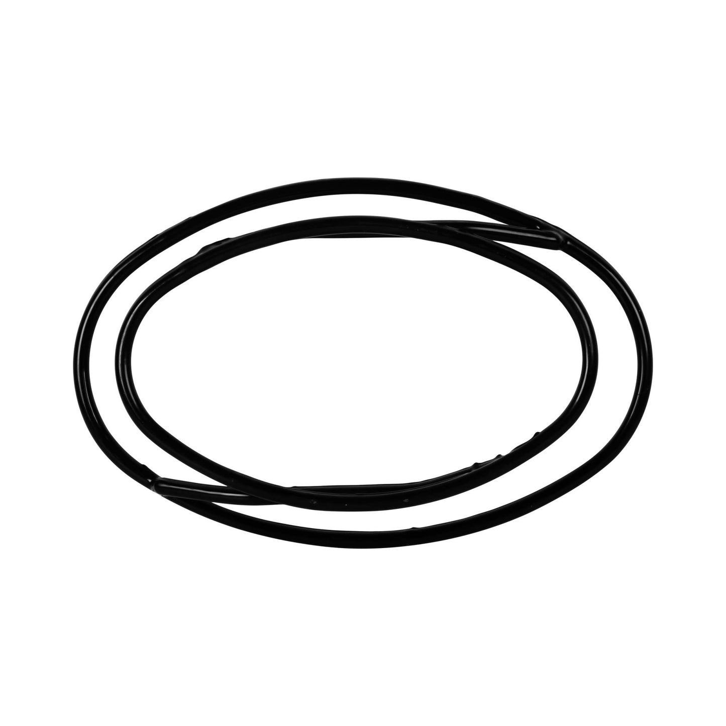 Rubbercoated Steel Oval Reversible Rubber Coated Steel Platter Stand - Black