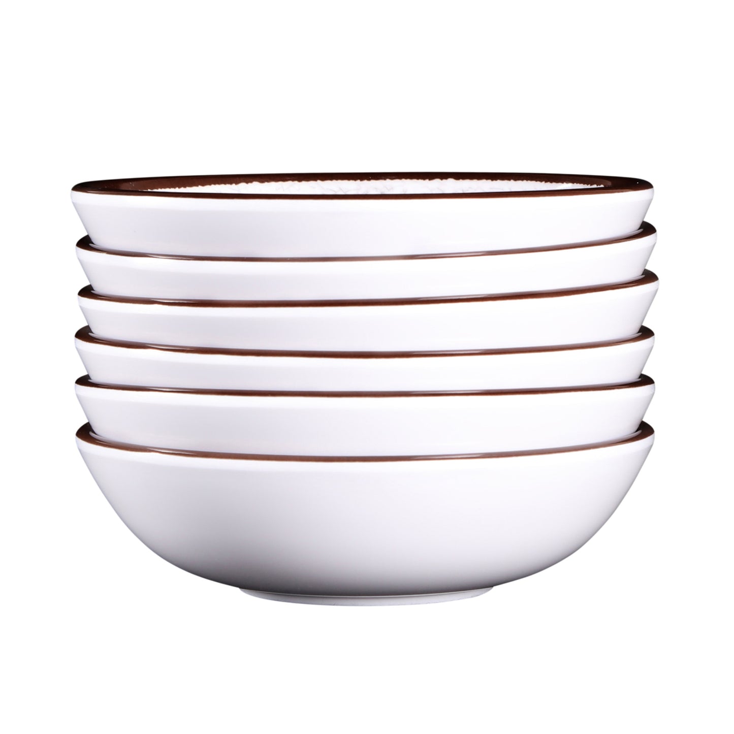 Melamine Small Round Crackle Bowl - White