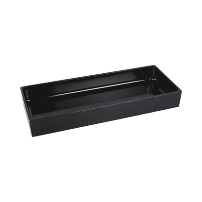 Melamine Rectangular Bin - Black