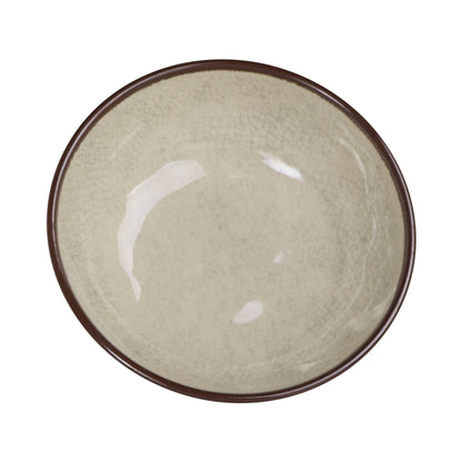 Melamine Round Crackle Bowl - Vanilla