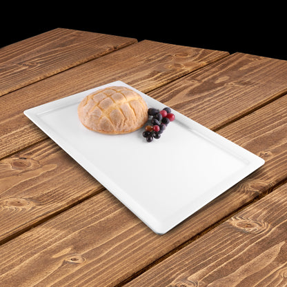 Melamine Rectangular Serving Platter - White