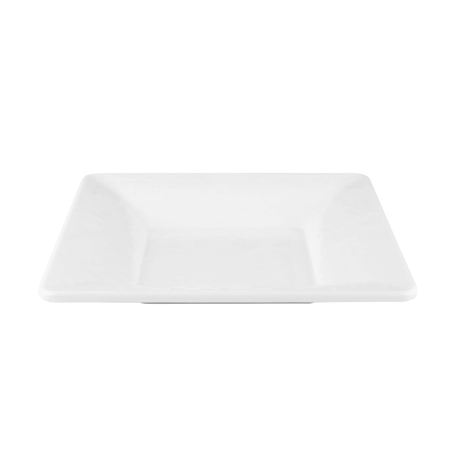 Melamine Square Pebble Bowl - White
