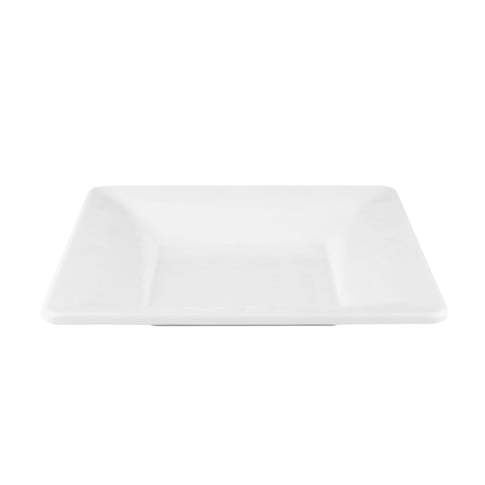 Melamine Square Pebble Bowl - White