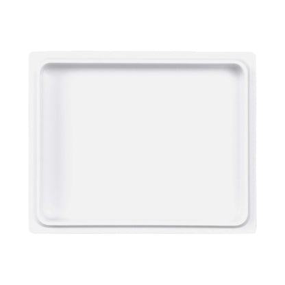 Melamine Rectangular Reversible Bin Lid - White
