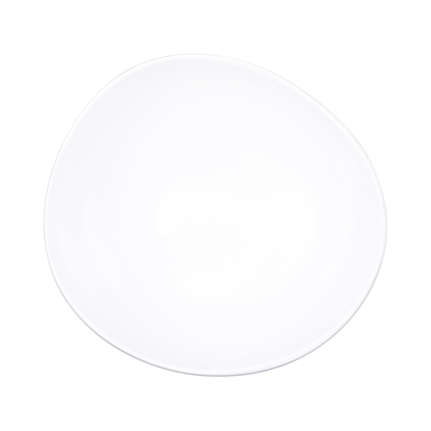 Melamine Almost Oval Bowl - White