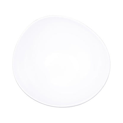 Melamine Almost Oval Bowl - White