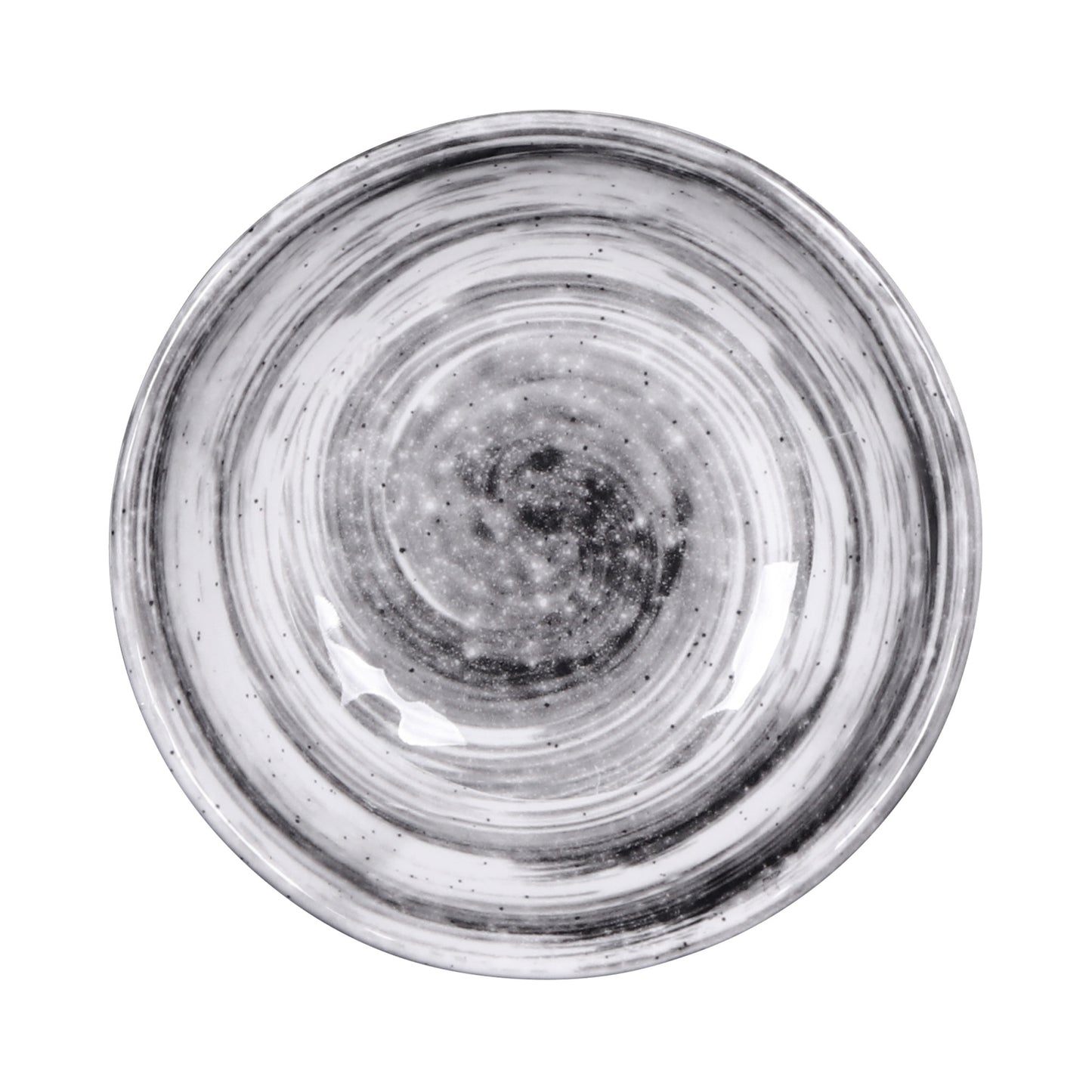 Melamine Round Bowl - Black Design