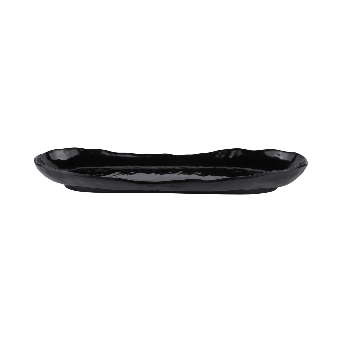 Melamine Uneven Edge Tray - Black