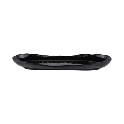 Melamine Uneven Edge Tray - Black
