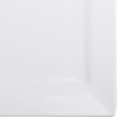Melamine Square Plate - White