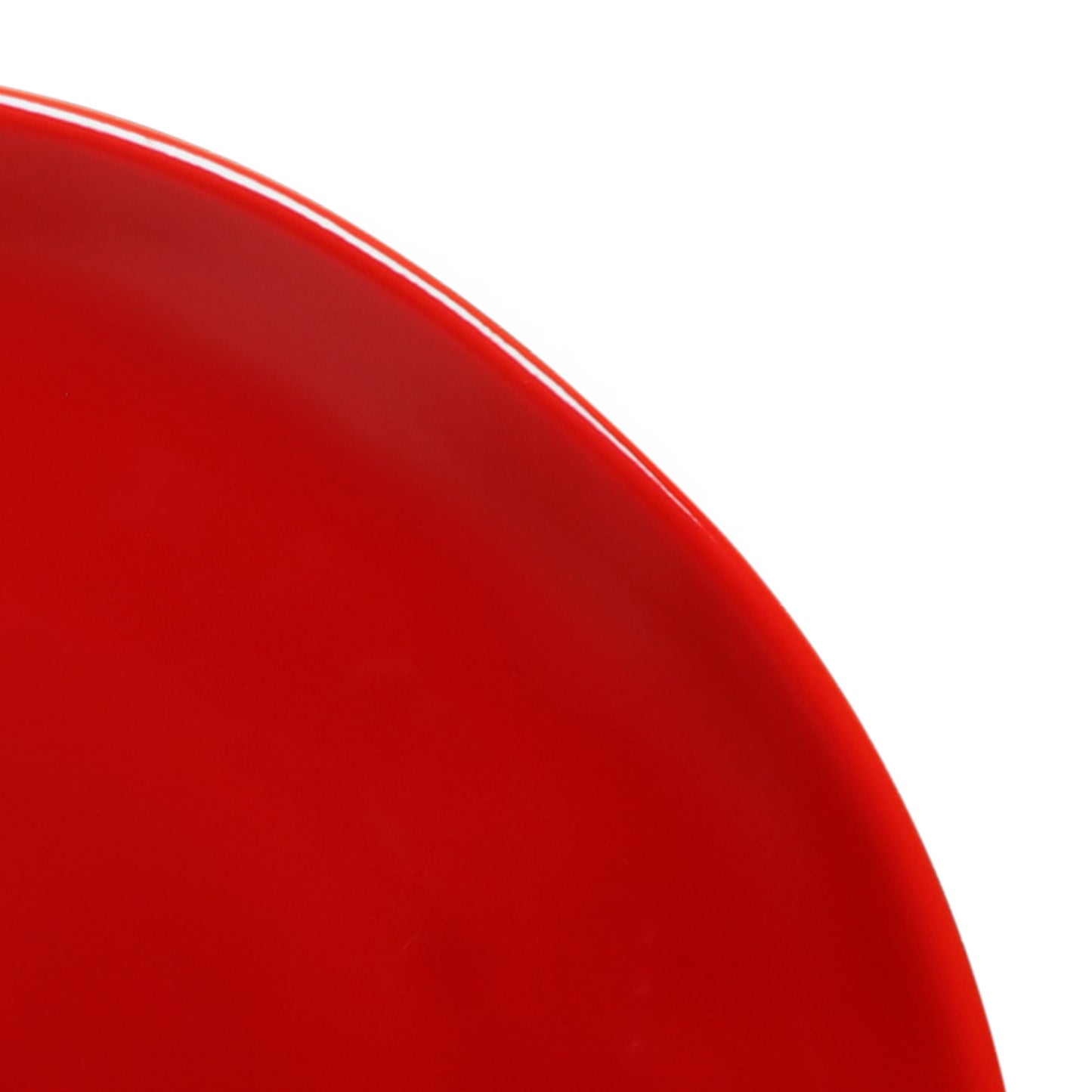 Melamine Round Plate - Red Glaze