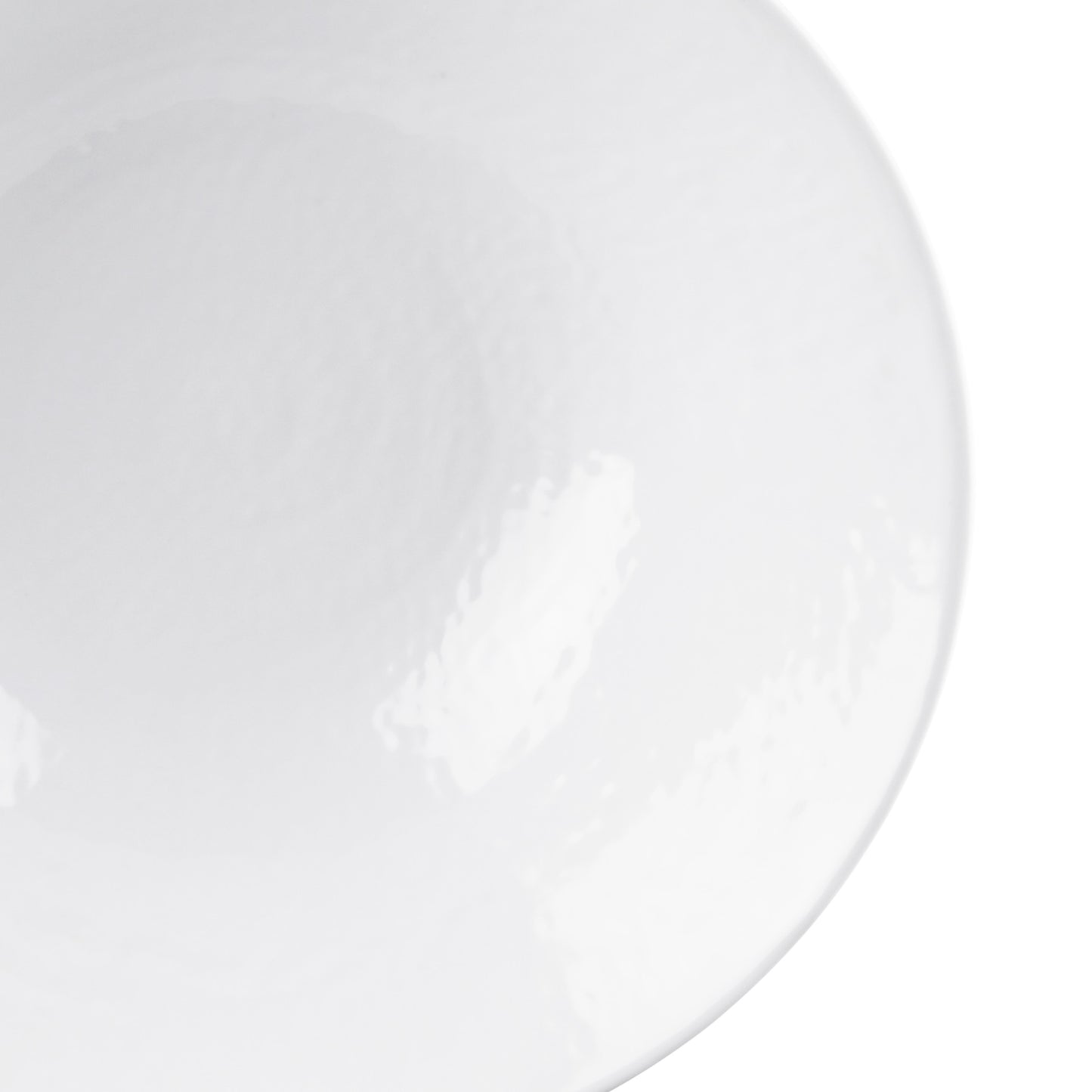 Melamine Bowl - White Matte Finish Outside/White Gloss Finish Inside