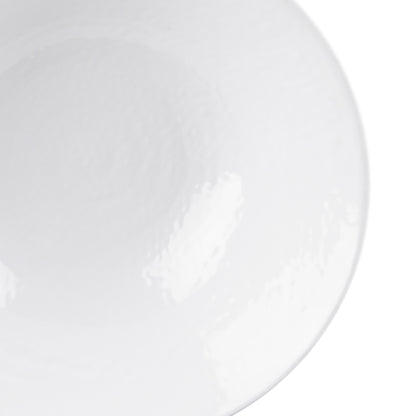 Melamine Bowl - White Matte Finish Outside/White Gloss Finish Inside