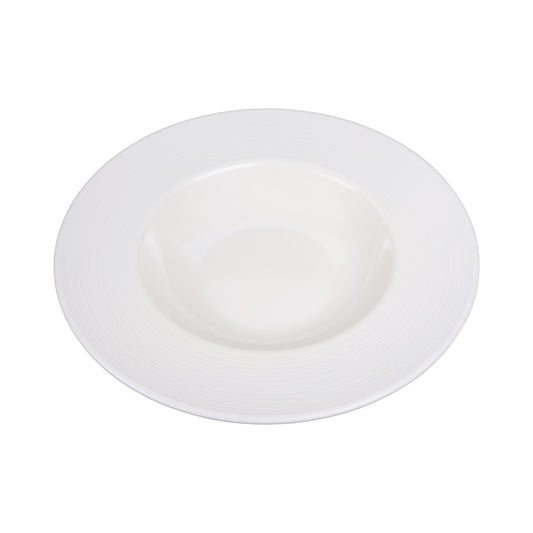 Melamine Round Past/Soup Bowl - Cream Glaze