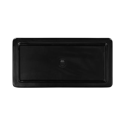 Melamine Rectangular Serving Tray - Black, Horizon Marble