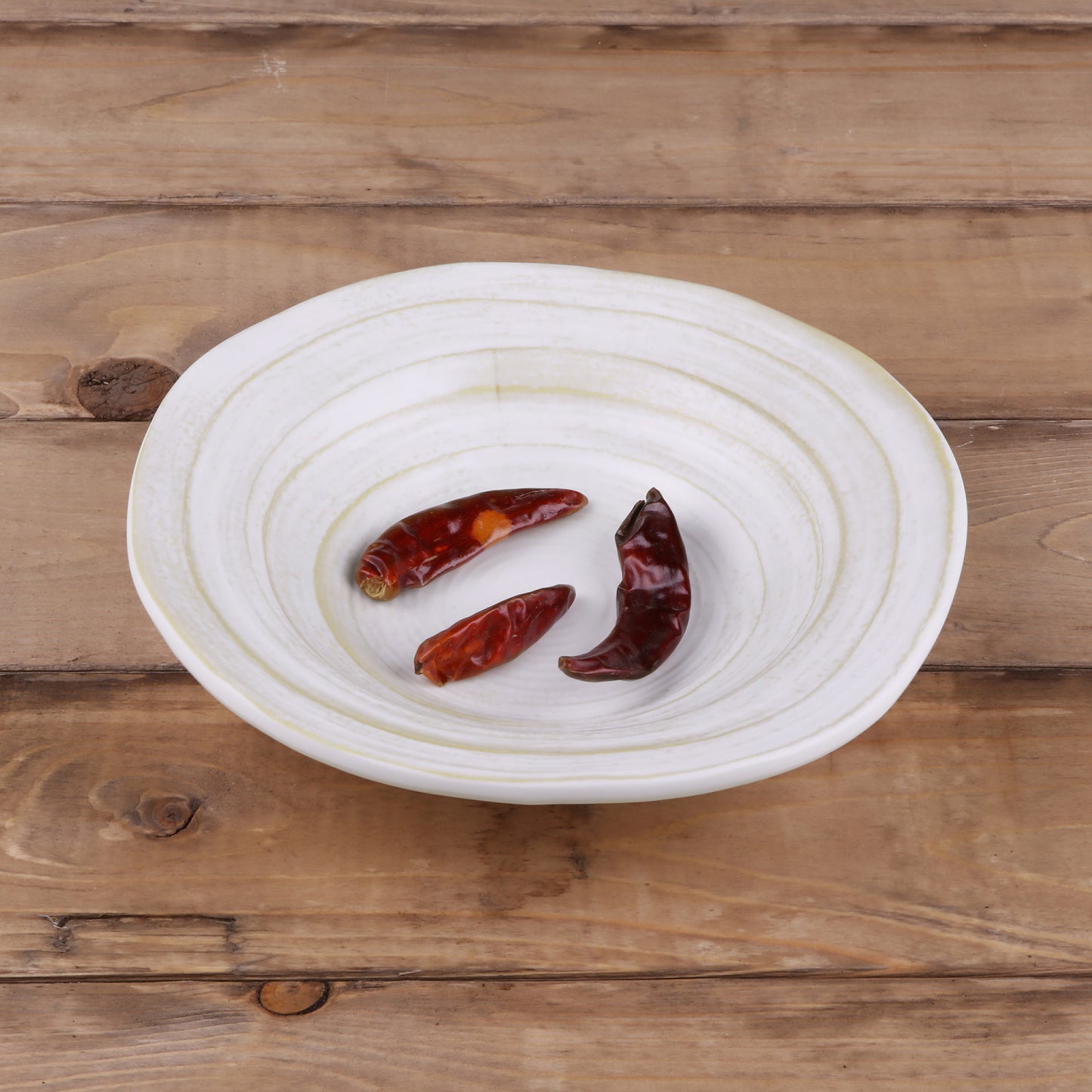 Melamine Irregular Round Bowl - Off White Design