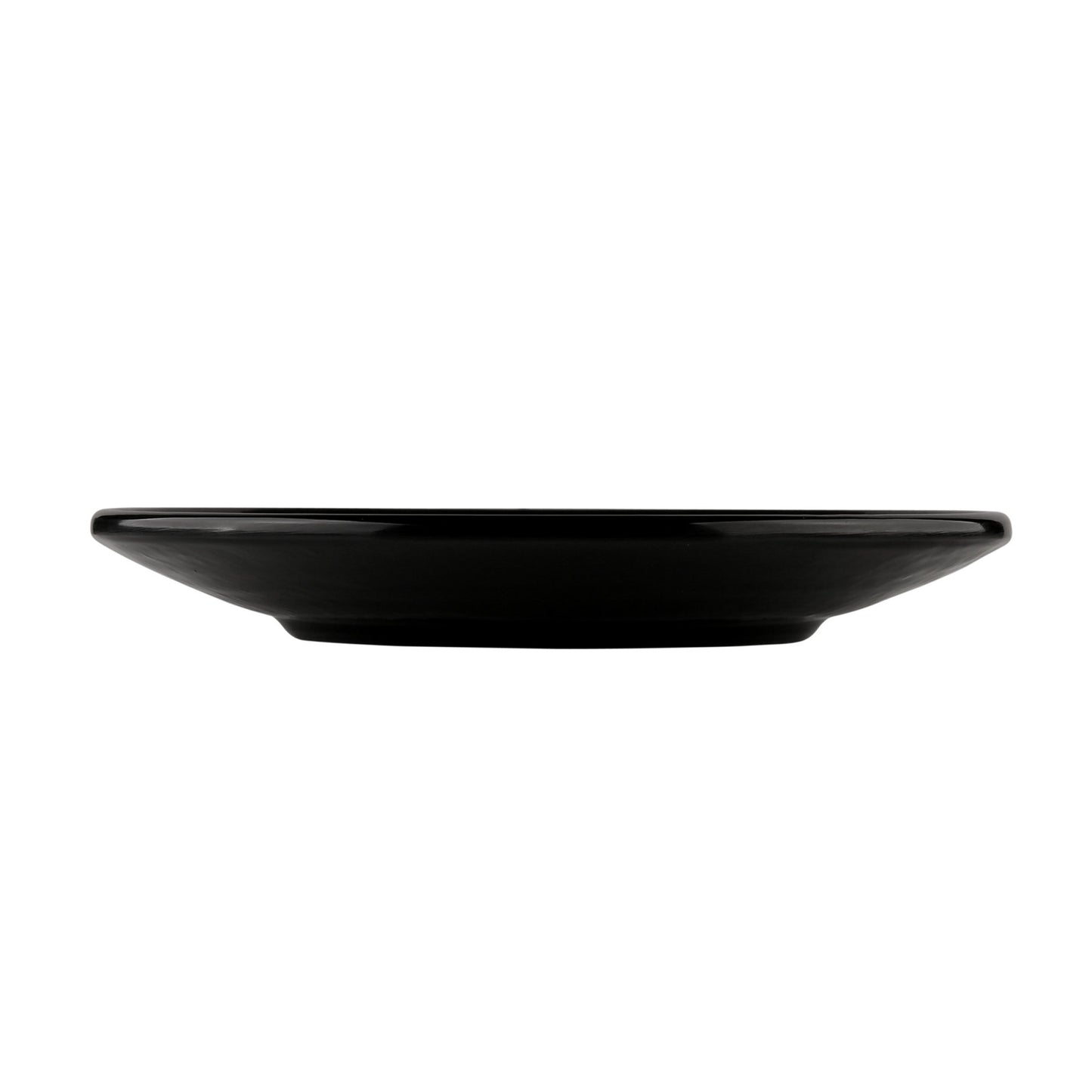 Melamine Round Pebble Plate - Black