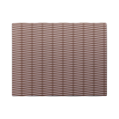 Melamine Rectangular Plate - White w/ Chocolate Decal