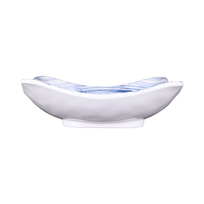 Melamine Square Bowl - Navy Design