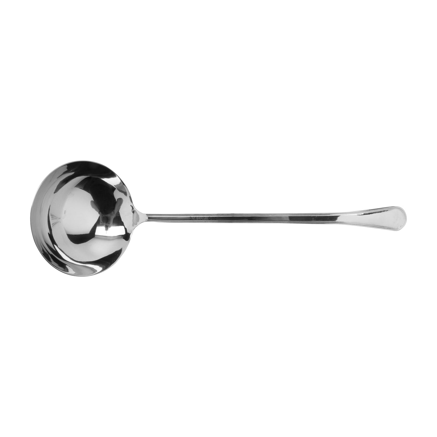 6 oz., 12.5" Stainless Steel Ladle w/ Mirror Finish
