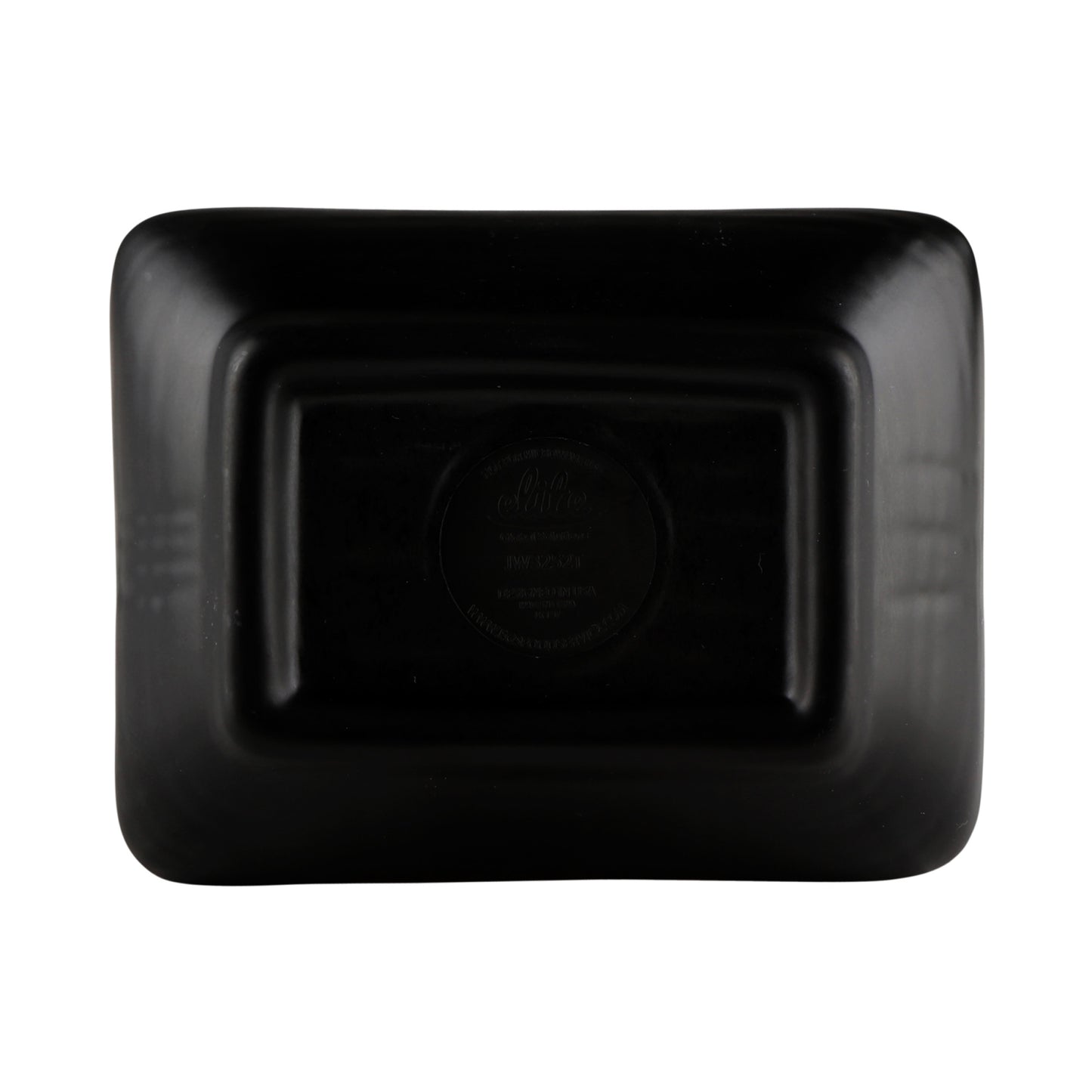 Melamine Two-Tone Sauce Dish - Black Outside, Red Inside
