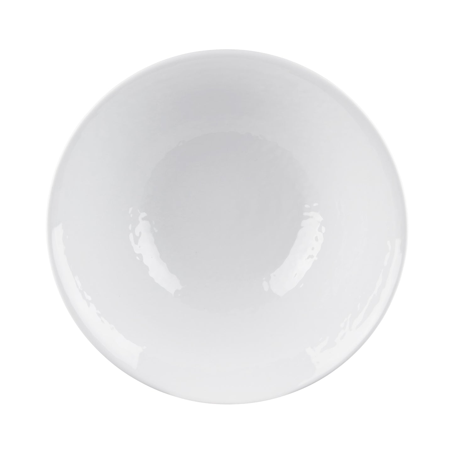 Melamine Bowl - White Matte Finish Outside/White Gloss Finish Inside