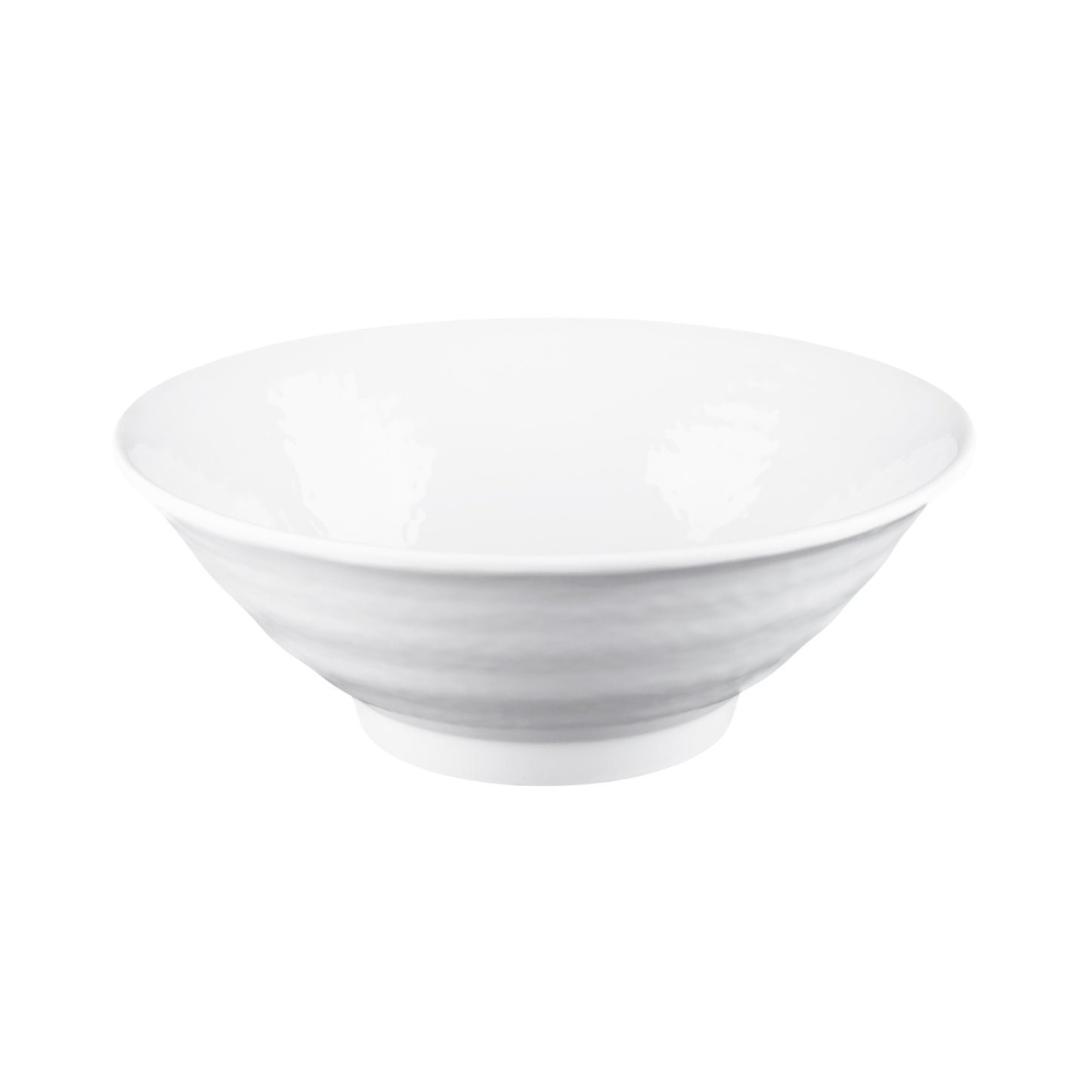 Melamine Bowl - White Matte Finish Outside/White Gloss Finish Inside